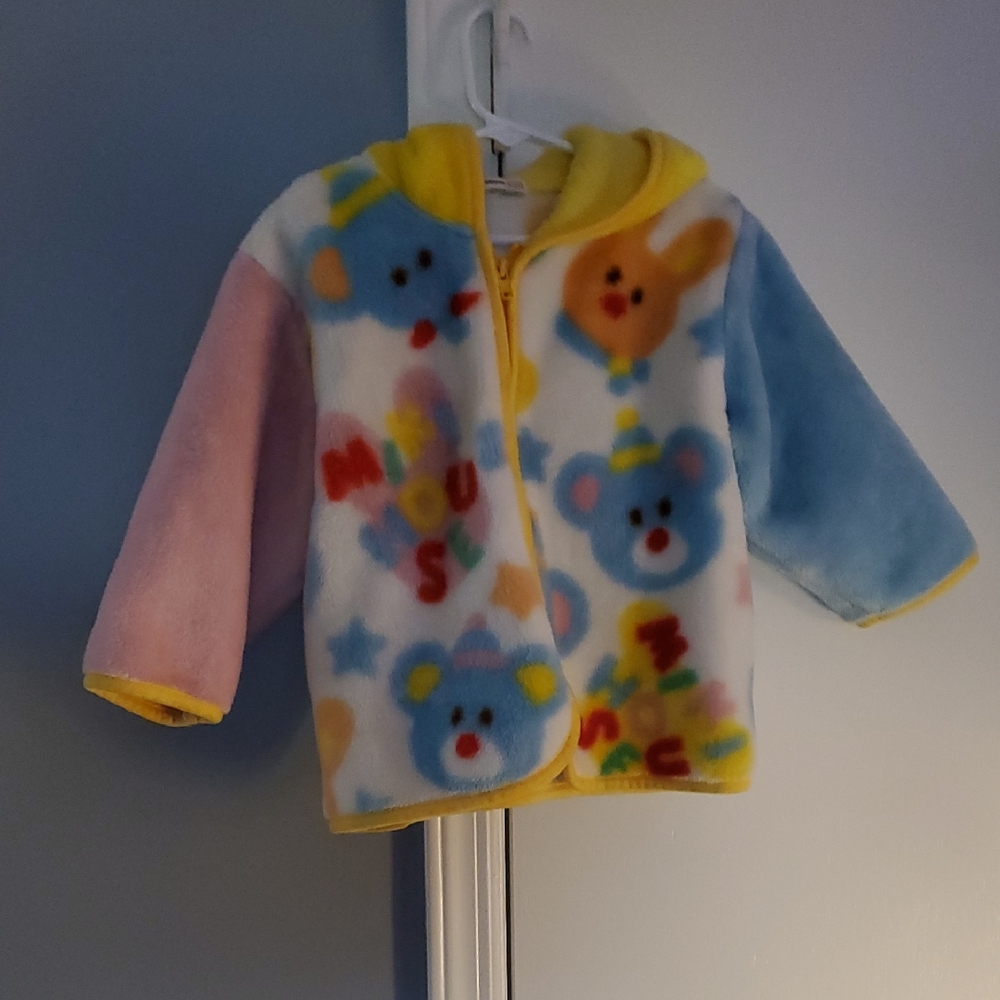 Kids Colorful Bear Print Jacket